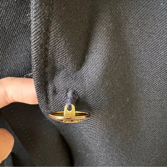 J. Crew Women’s Schoolboy Wool Coat Blazer Two Front Button Black size 8T Flawed - Picture 13 of 13
